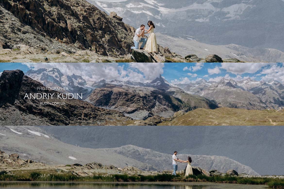 Lake Riffelsee Proposal | Switzerland Proposal Photographer in Zermatt