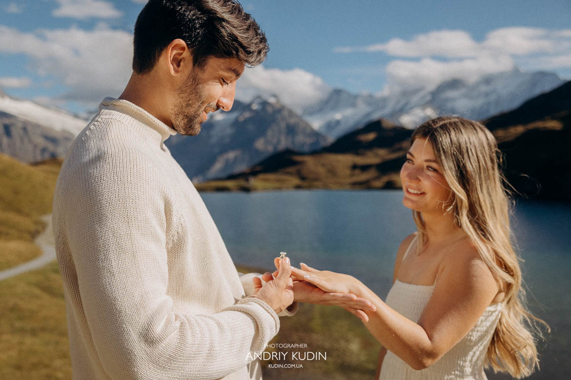 proposal in Interlaken, Iseltwald, Grindelwald, Lauterbrunnen, Wengen, Jungfraujoch and Zermatt