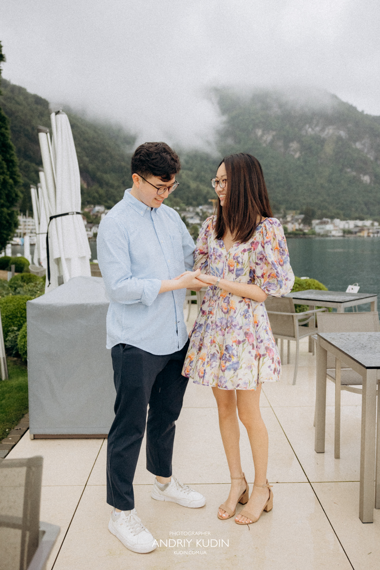 Marriage Proposal at Lake Luzern