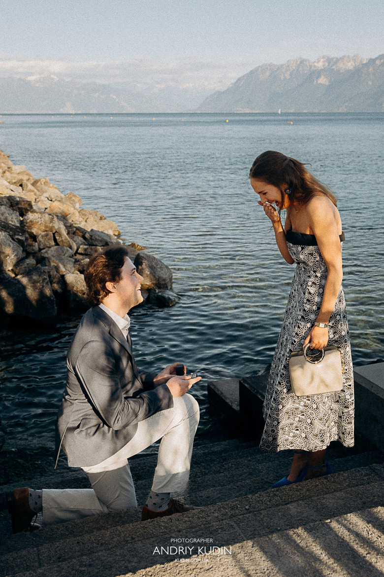 Romantic Marriage Proposal in Lausanne