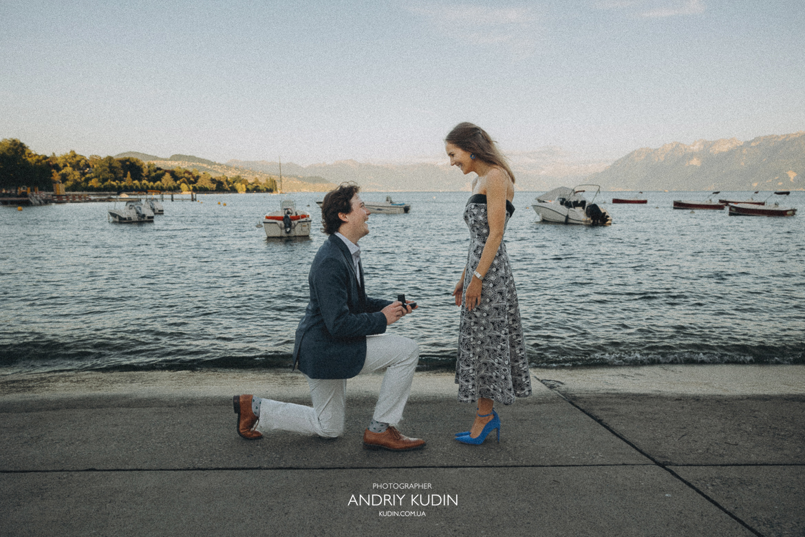 A Romantic Marriage Proposal in Lausanne