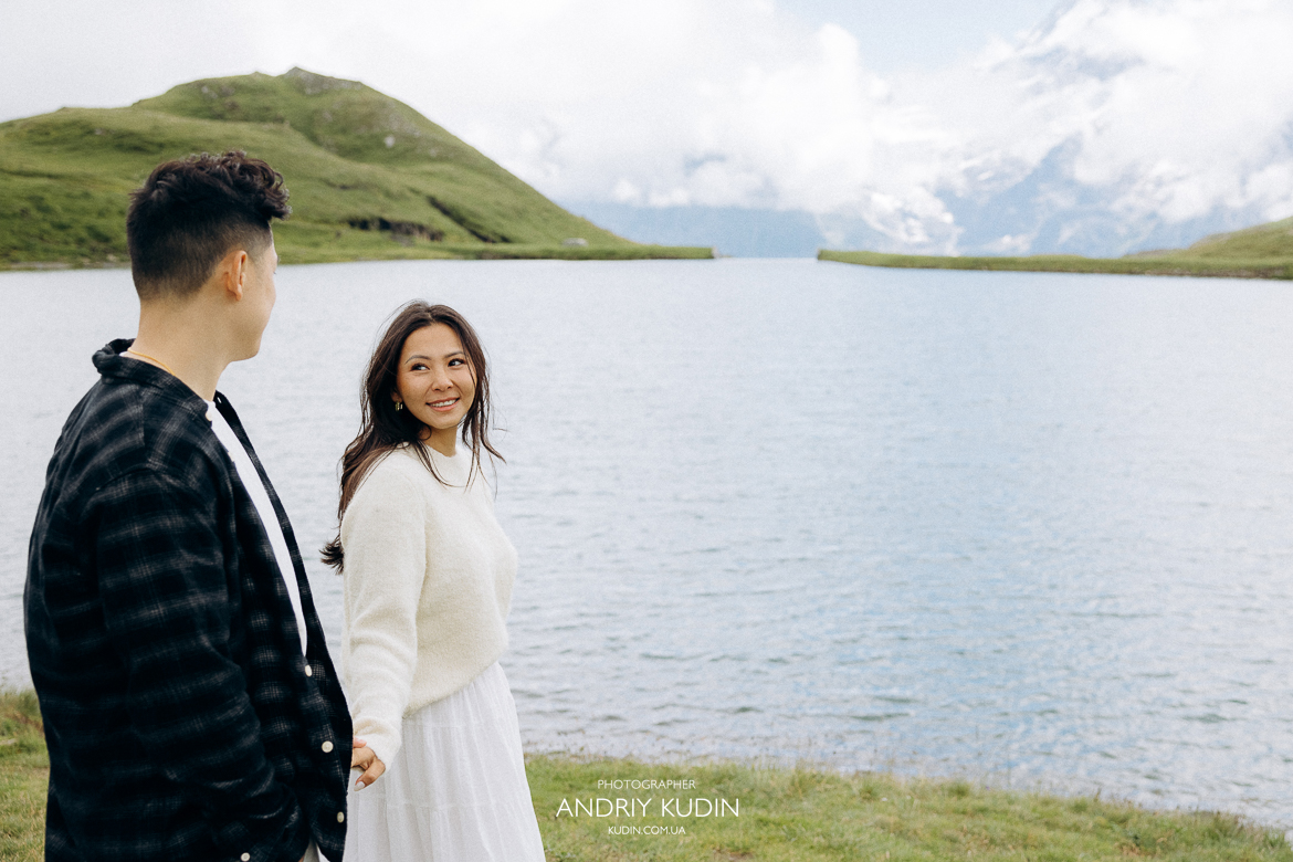 Marriage Proposal in Grindelwald, Marriage Proposal in First, Bachalpsee Lake, Marriage Proposal in Switzerland