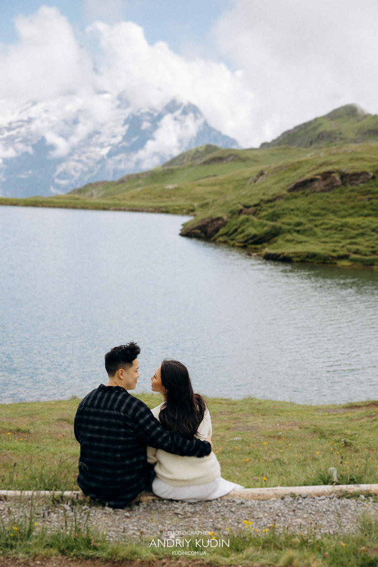 Marriage Proposal in Grindelwald, Marriage Proposal in First, Bachalpsee Lake, Marriage Proposal in Switzerland