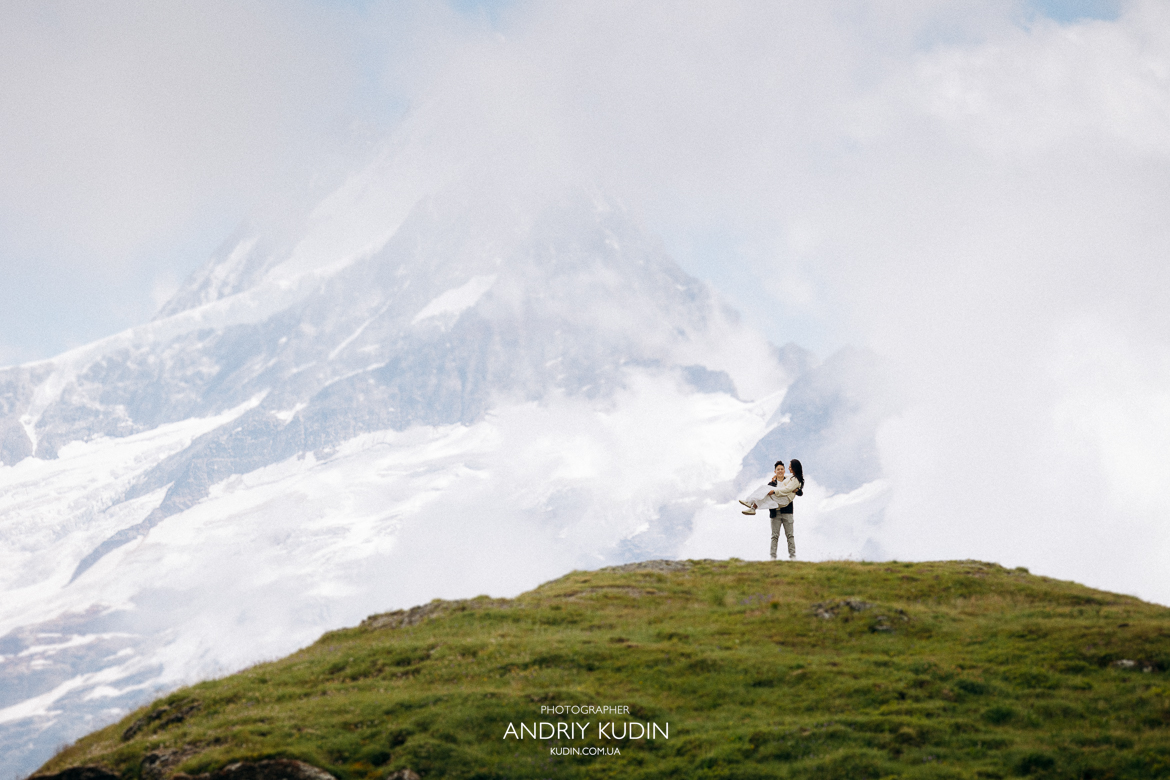 Romantic marriage proposal in Grindelwald with stunning alpine views, Marriage Proposal in Grindelwald, Marriage Proposal in First, Bachalpsee Lake, Marriage Proposal in Switzerland