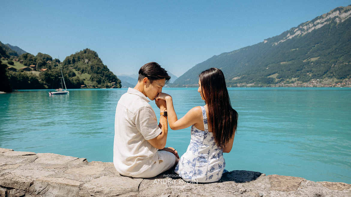 Best marriage proposal spots in Iseltwald with lake view