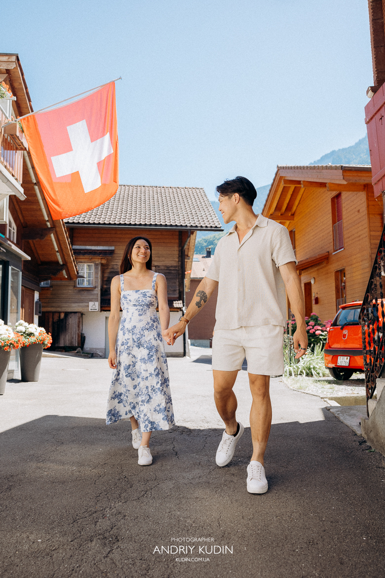 Best marriage proposal spots in Iseltwald with lake view. Marriage proposal in Iseltwald, Switzerland