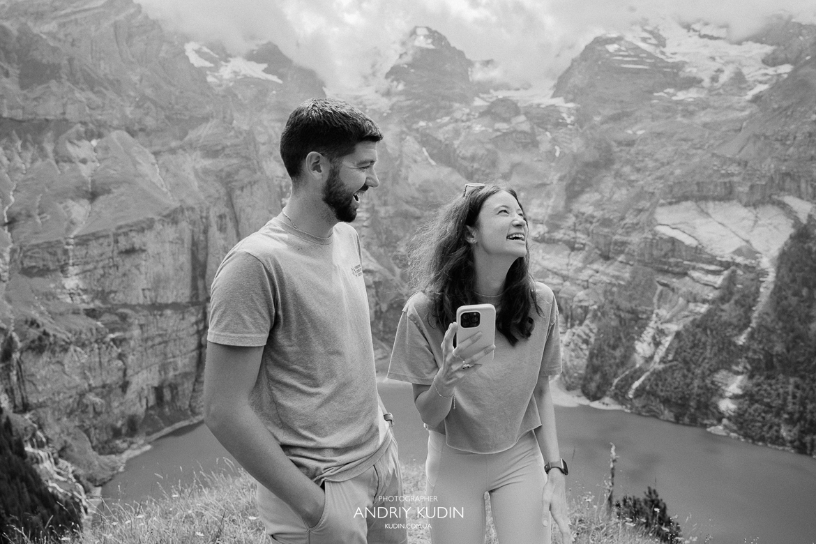 Unforgettable Marriage Proposal Photography at Lake Oeschinen