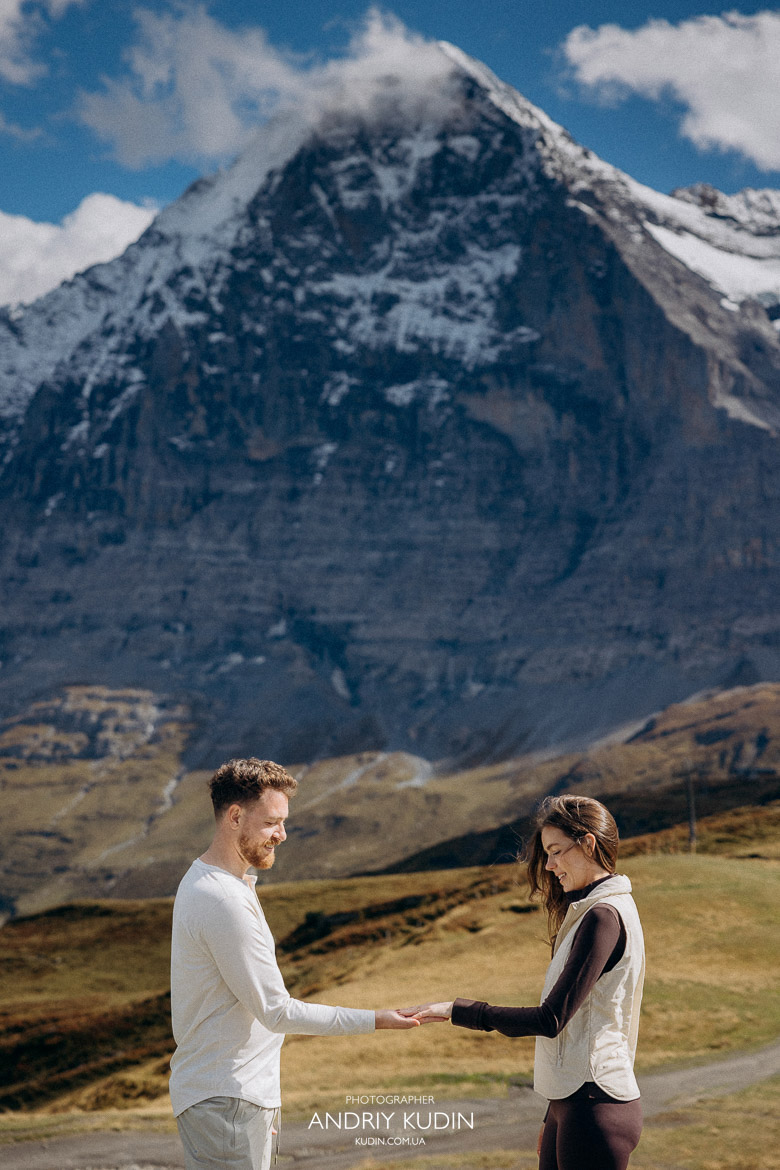 Proposal ring exchange in Switzerland Alps