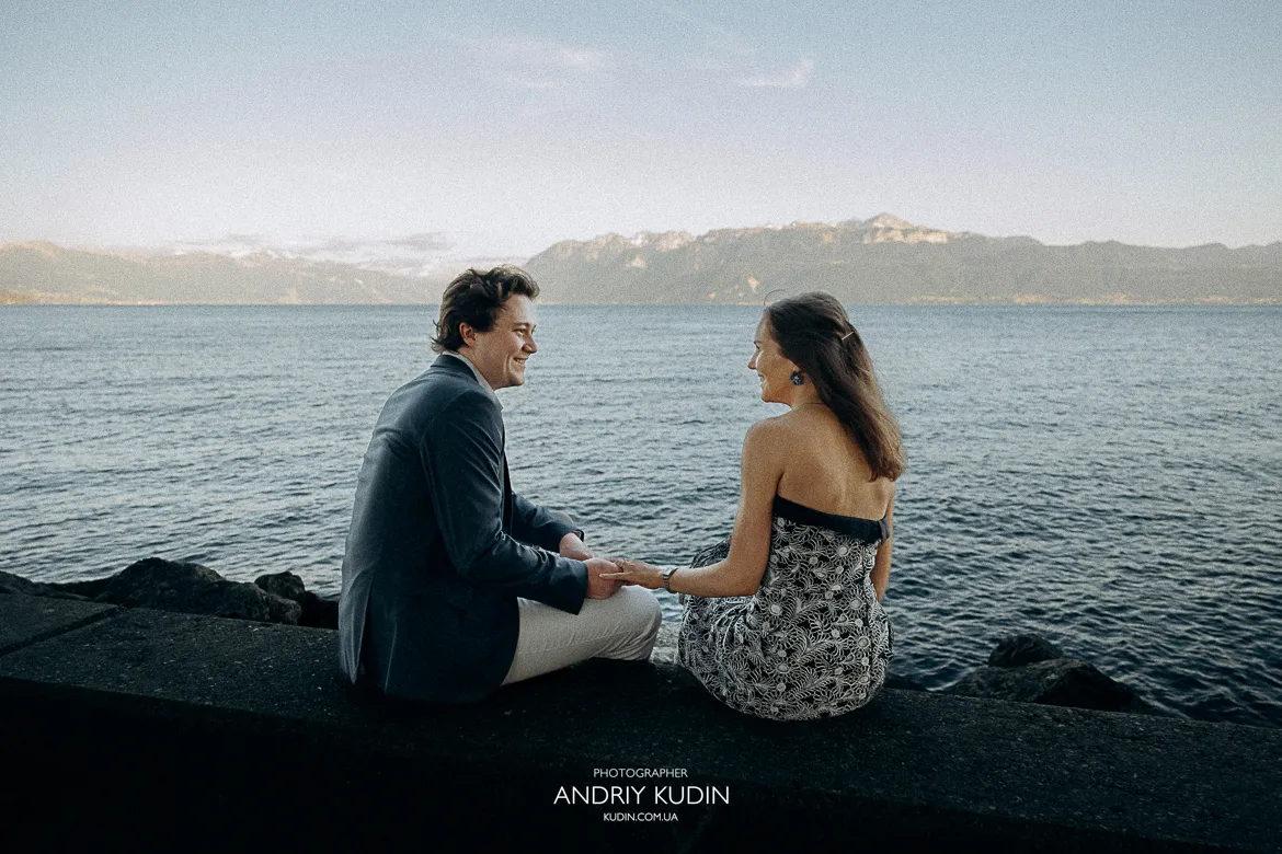 Plan for the "Golden" Alpine Light, Proposal in Switzerland captured in cinematic golden hour light Plan for the "Golden" Alpine Light, Proposal in Switzerland captured in cinematic golden hour light