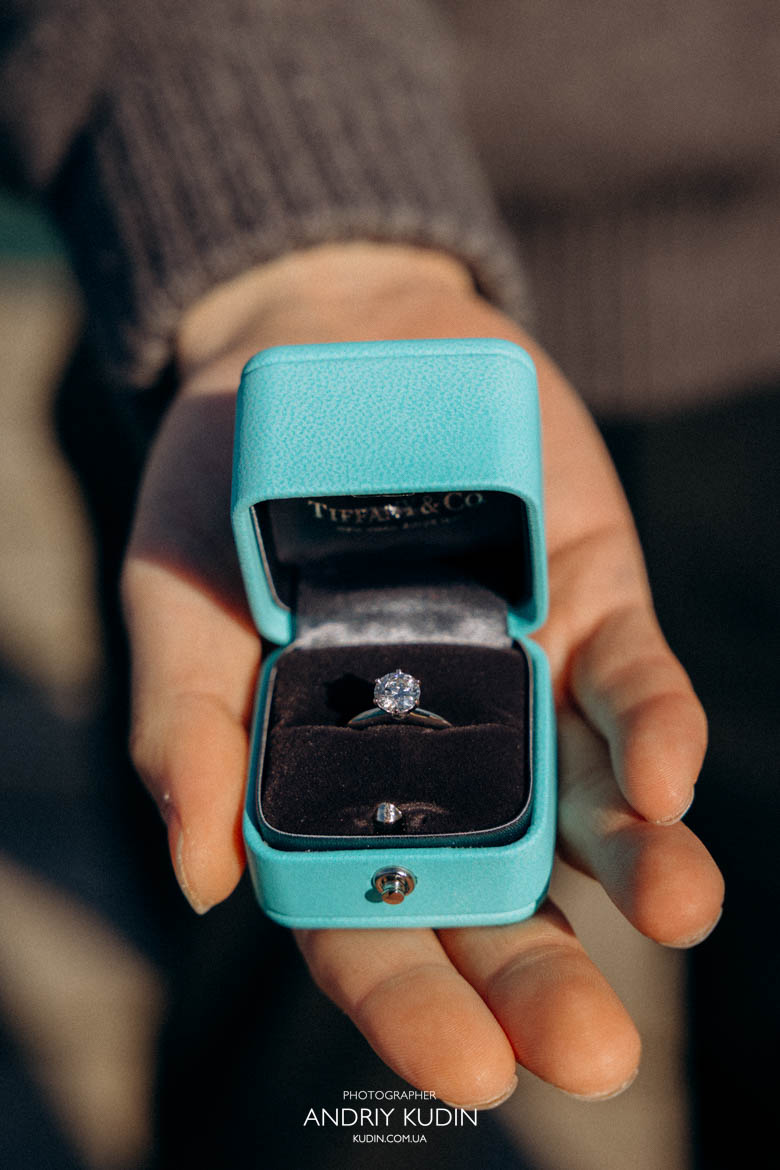 Close up of engagement ring after she said yes during Swiss proposal in Iseltwald Close up of engagement ring after she said yes during Swiss proposal in Iseltwald