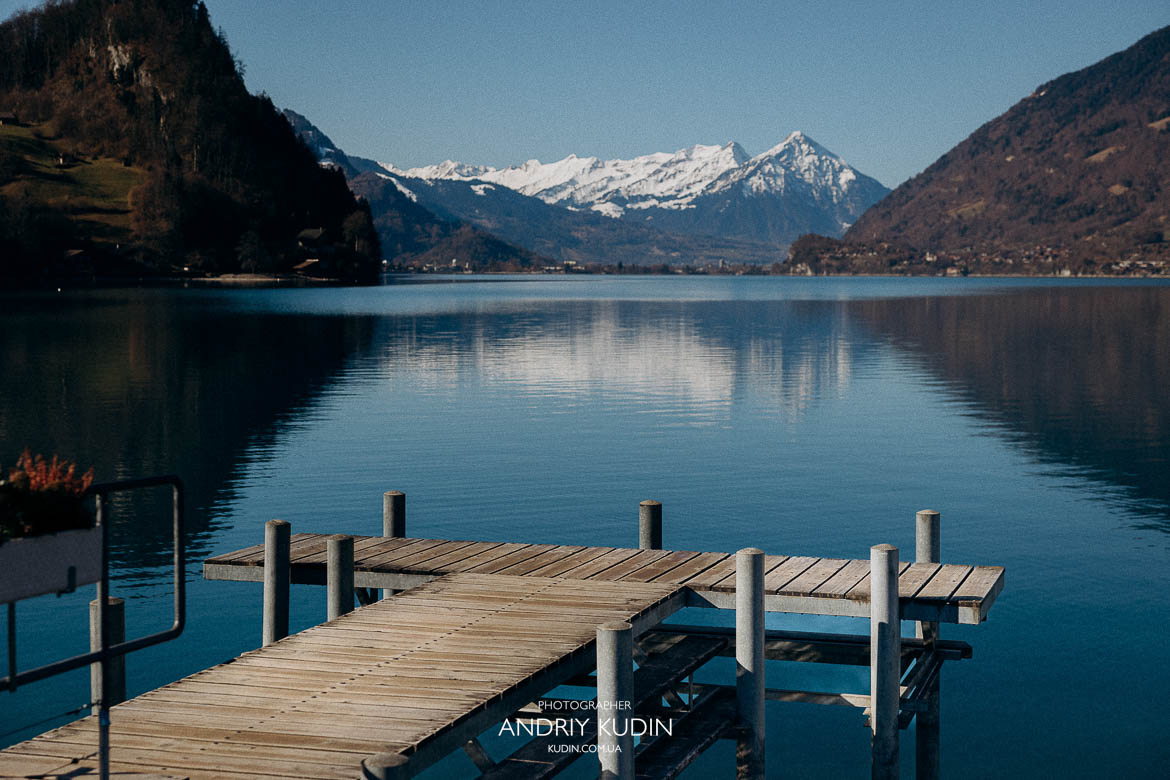 Dream proposal in Switzerland at Iseltwald Crash Landing on You pier, 스위스 프로포즈 이젤트발트 브리엔츠 호수
