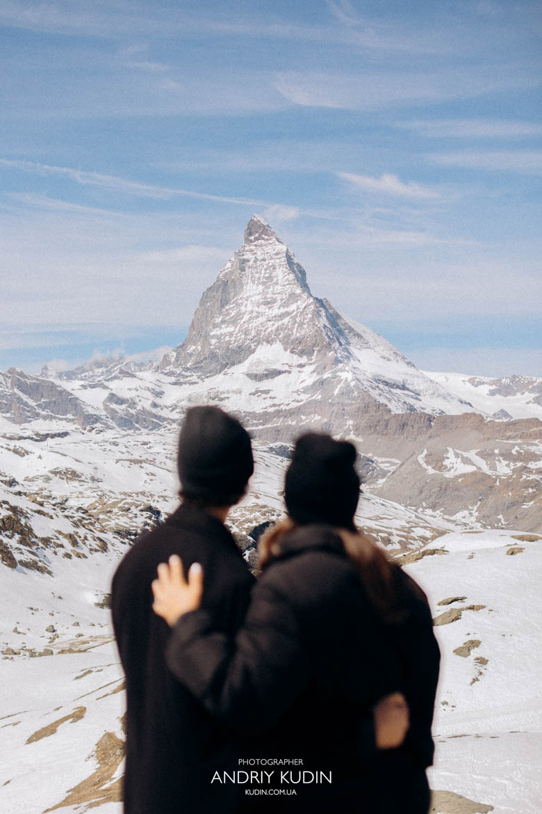 engagement photoshoot matterhorn zermatt, proposal switzerland scenic mountain view