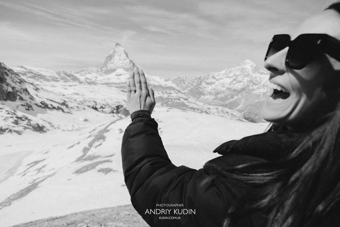 engagement ring close up zermatt proposal, emotional surprise proposal swiss alps