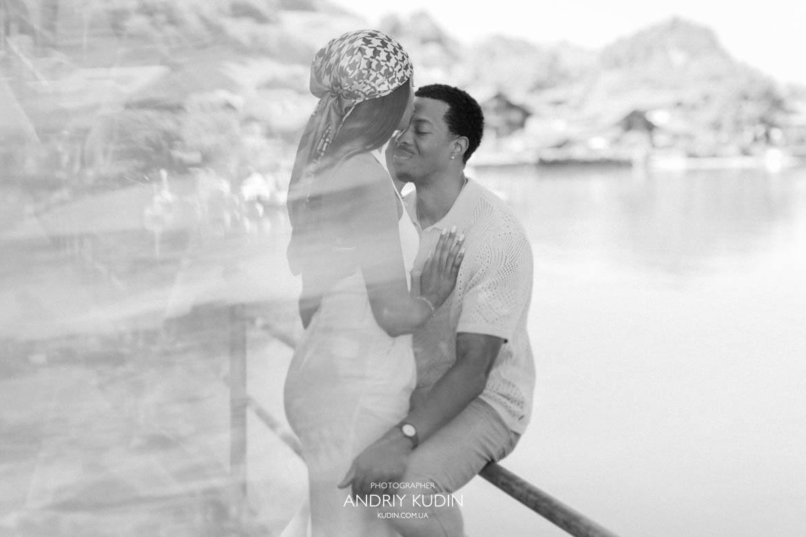 Romantic proposal Switzerland memories created at the famous Crash Landing on You pier.