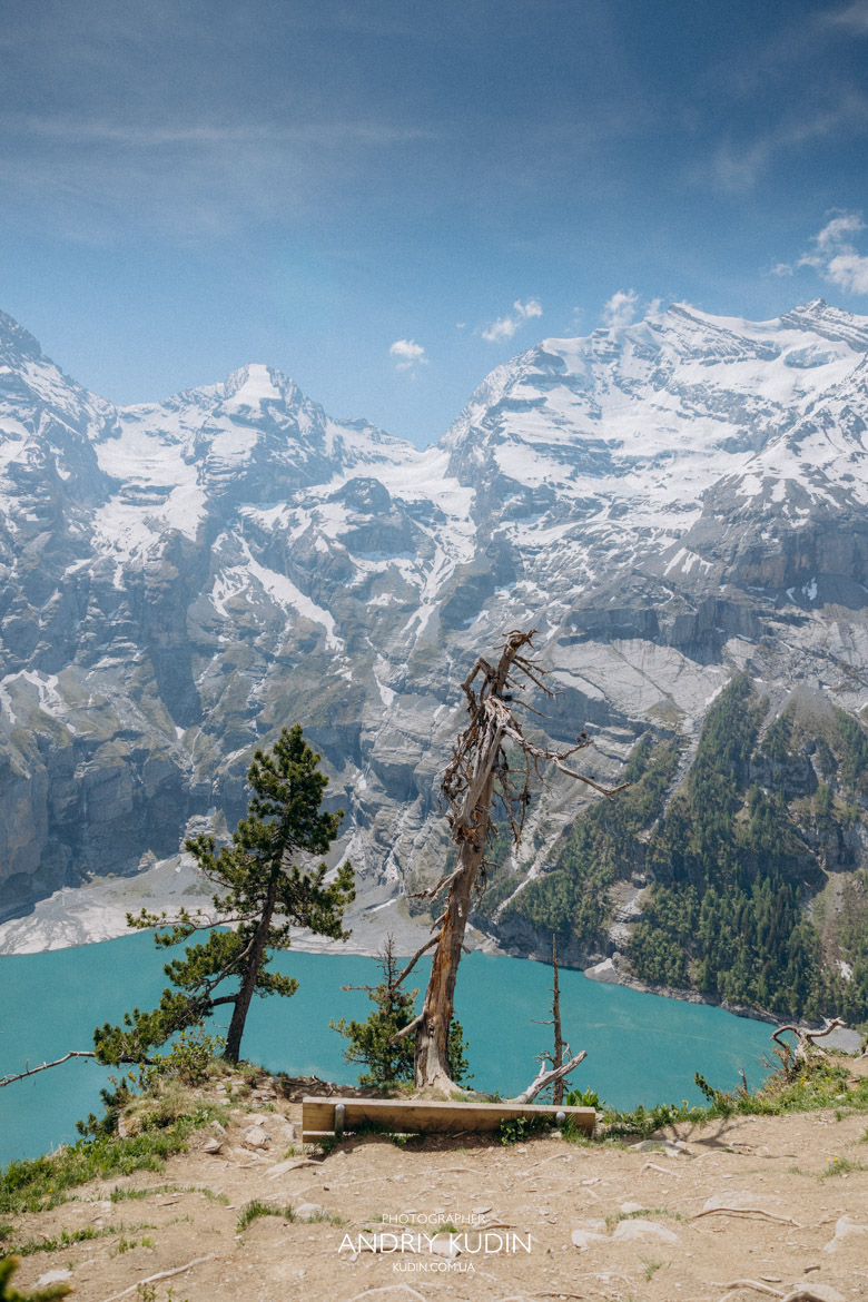 Best places to propose in Switzerland at a secluded spot near Oeschinen Lake.