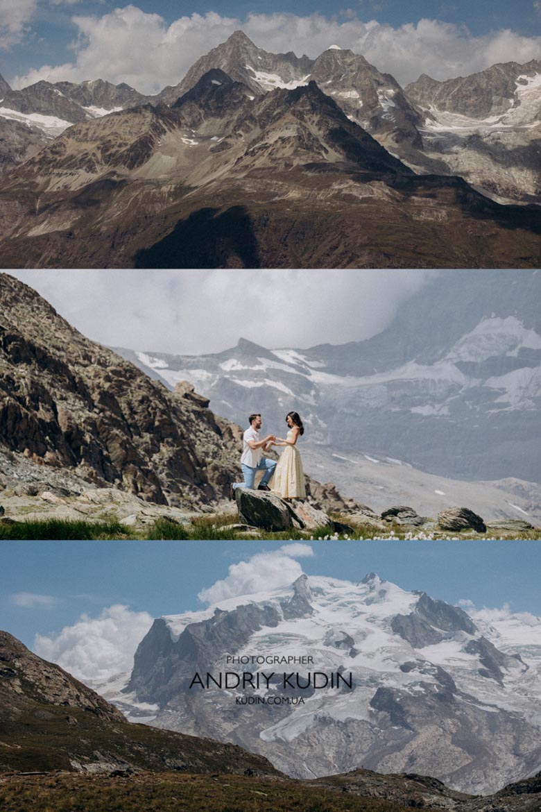 Zermatt engagement photoshoot