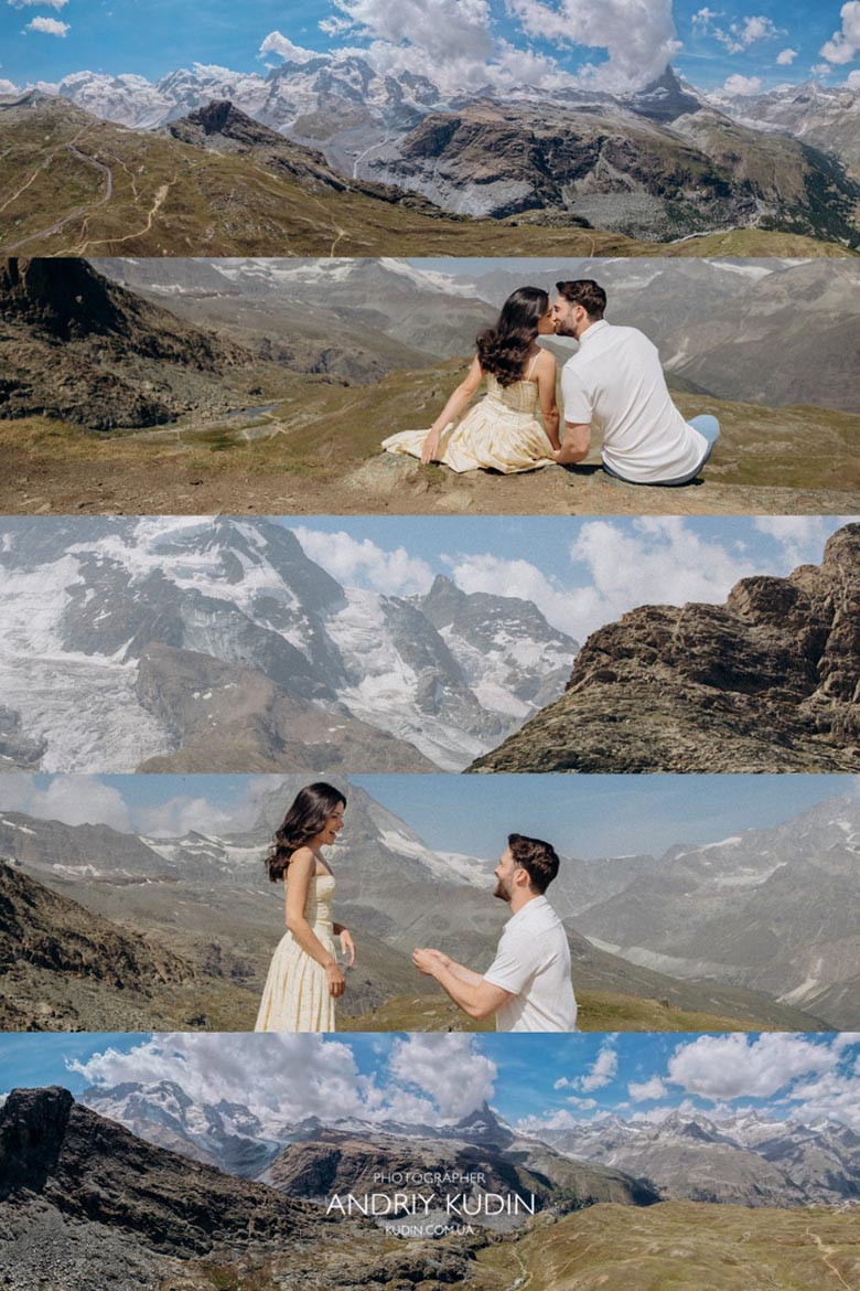 Best photo spots for proposal in Zermatt overlooking the Matterhorn. Best photo spots for proposal in Zermatt overlooking the Matterhorn.