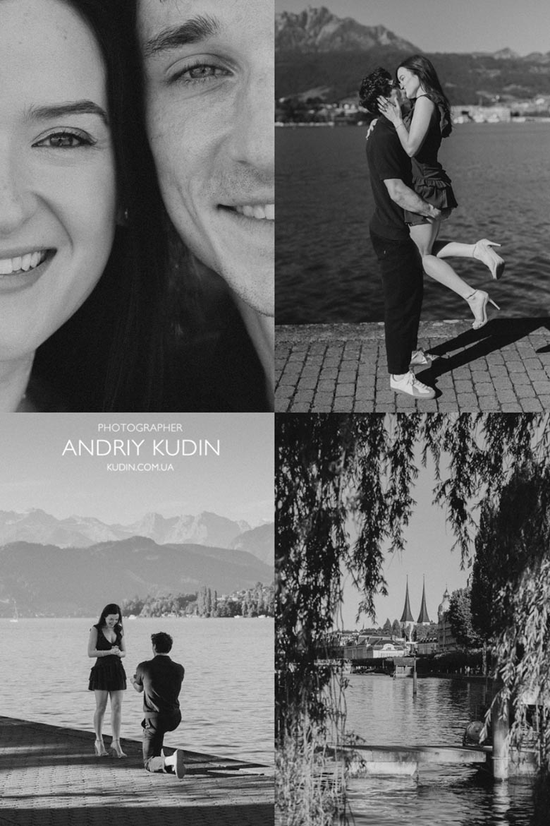 lake lucerne proposal lake lucerne proposal, Sunrise proposal session in black and white by a hochzeitsfotograf zürich. Man dropping to one knee, captured by elite photographers in switzerland.