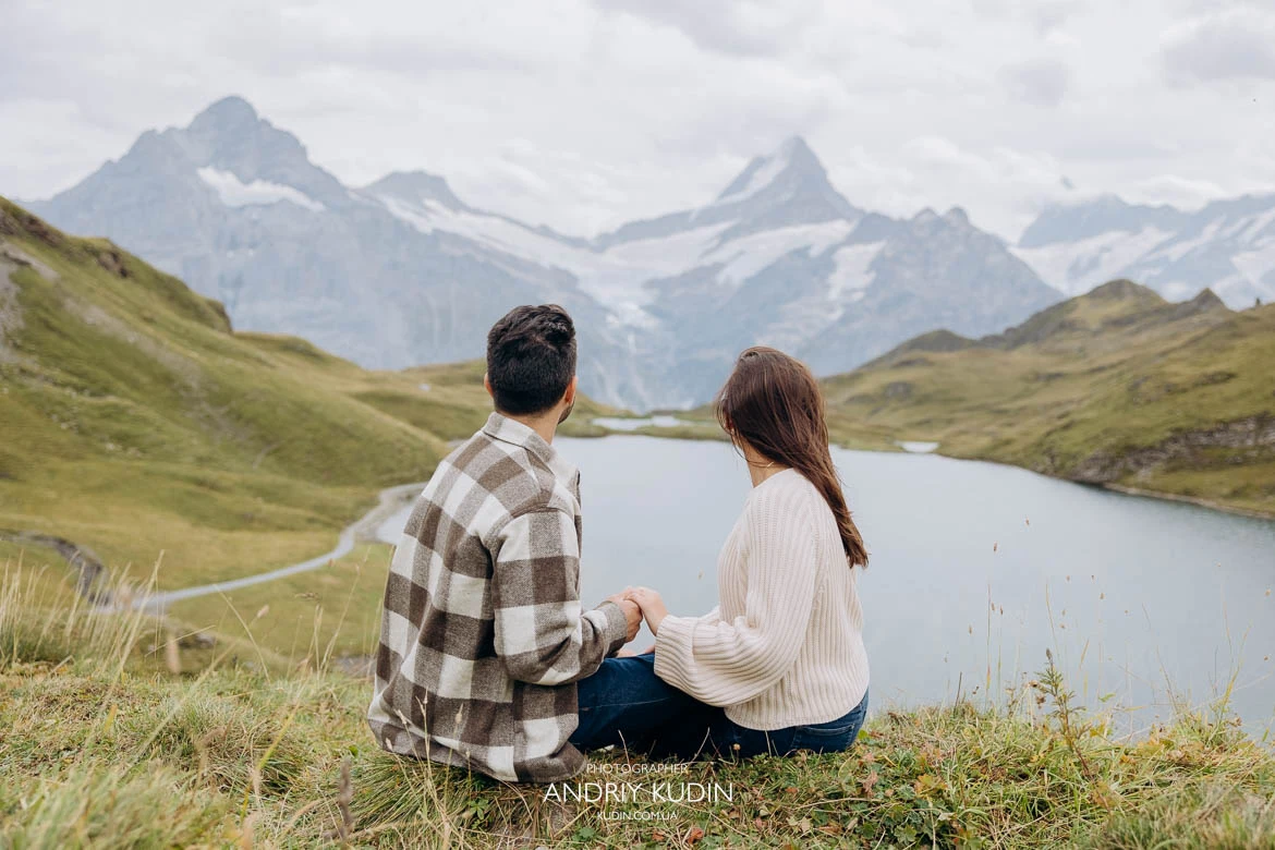 Bachalpsee Lake Engagement — Grindelwald Proposal