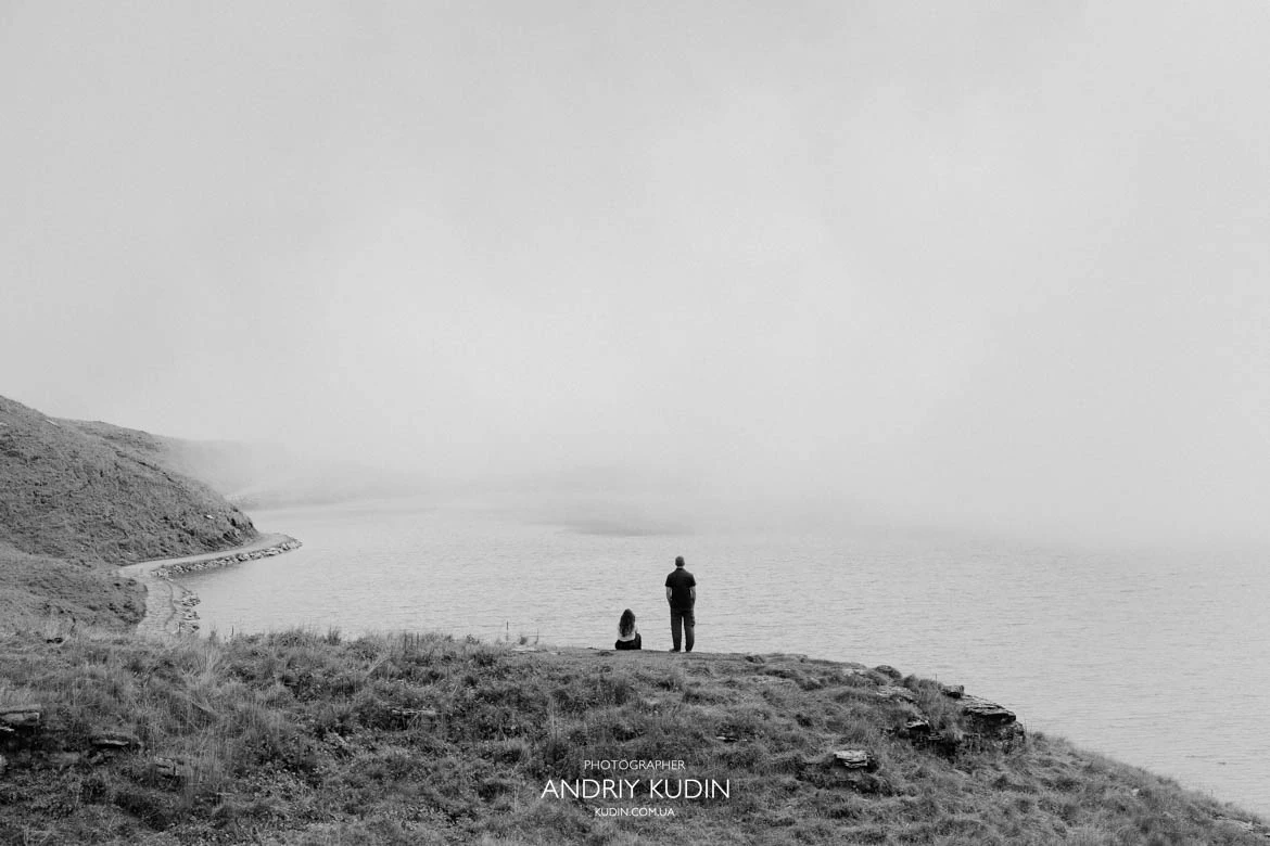 Couple photoshoot at Bachalpsee Lake in Grindelwald First