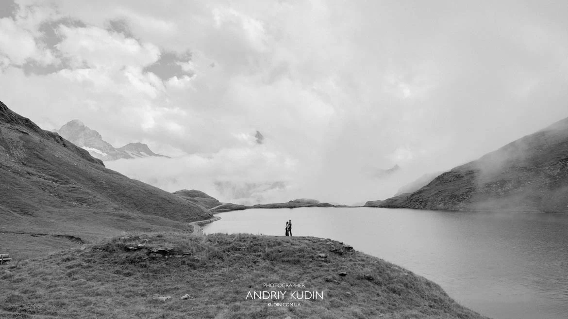 Landscape photography at Bachalpsee Lake. switzerland proposal photographer